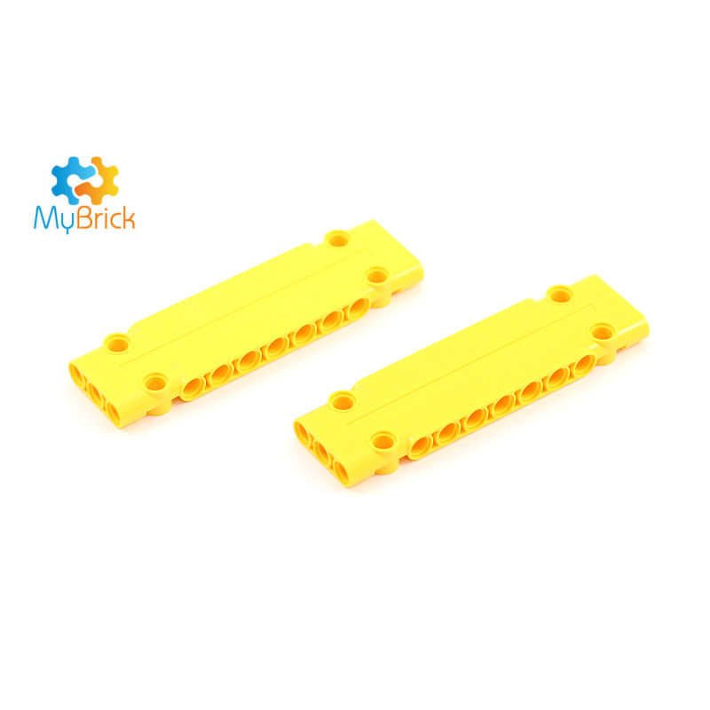 Lego technic 1x Panel Curved panneau 11x3 10 holes jaune/yellow 11954 NEUF