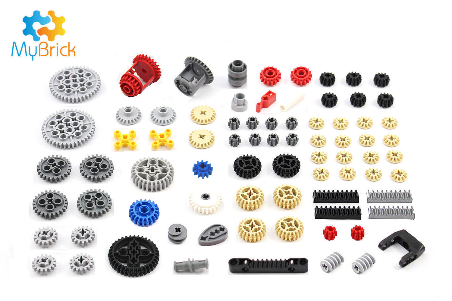 Lego Genuine Technic - 77 piece Gear and Clutch Pack - Medium - Free ...